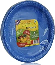 Hotpack Coloured Plastic Plates 9 Inch Multicolor - 25 Pieces, 25 Units