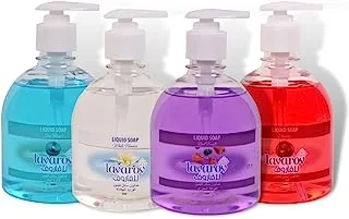 Lavarov Liquid Hand Soap 450 ml, Set of 4