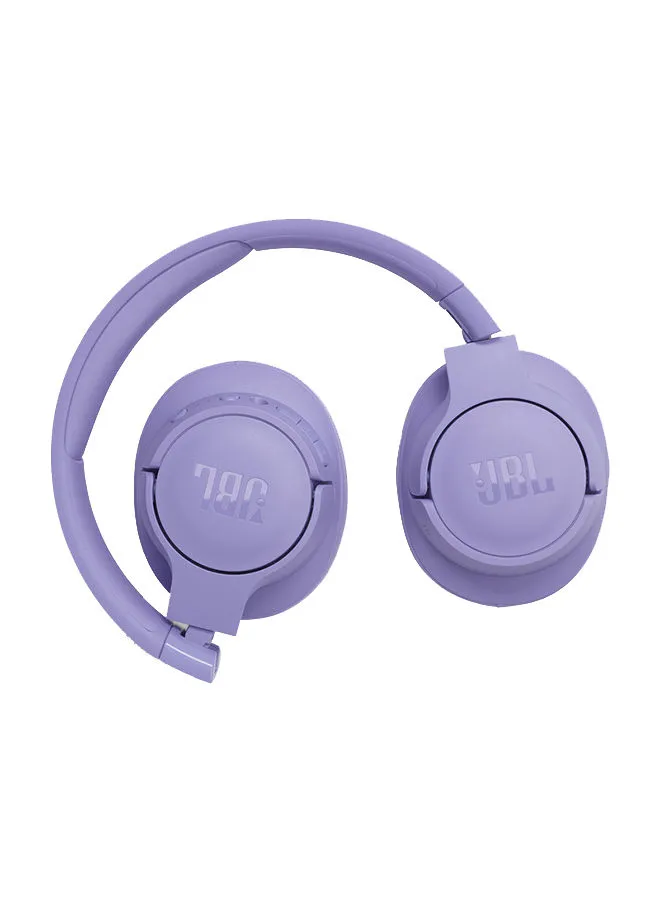 JBL Tune 770 Adaptive Noice Canceling Wireless Over-Ear Headphones ، Pure Bass Sound ، Bluetooth 5.3 مع Le Audio ، مكالمة بدون استخدام اليدين + إدراك الصوت ، اتصال متعدد النقاط أرجواني