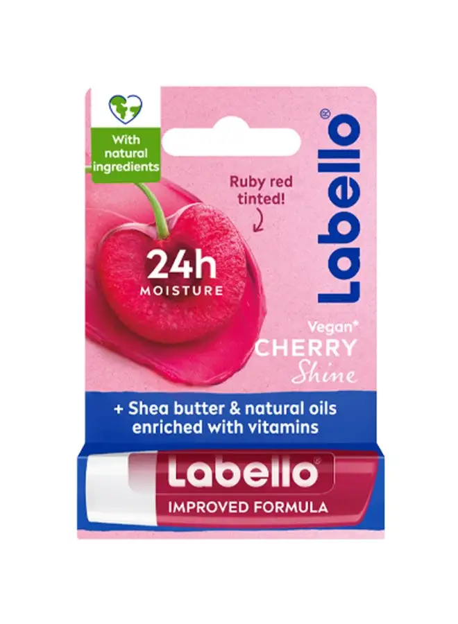 Labello LABELLO Lip Care، مرطب شفاه مرطب ، الكرز اللامع ، 4.8 جرام