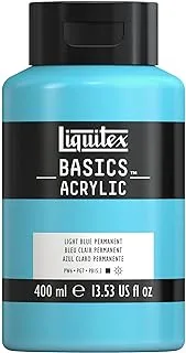 Liquitex BASICS Acrylic Paint, 13.5-oz bottle, Light Blue Permanent