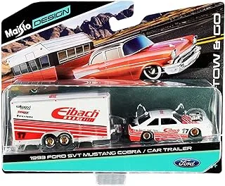 Maisto 1:64 Scale Tow and Go Car Trailer, Red