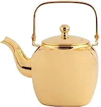 Al Saif Albarq Stainless Steel Tea Kettle, 1.6 Liter Capacity, Gold