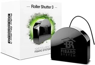 Fibaro Roller Shutter 3 / Z-Wave Plus Smart Blind, Curtain Switch, Black