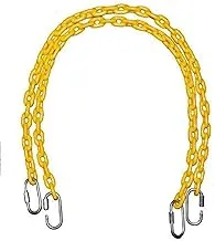 RBW TOYS Metal Fully Coated RBW TOYS Toddler Trapeze Bar Swing Chain with Snap Hook (Yellow, Standard, 120cm, 300kg /660lbs,)