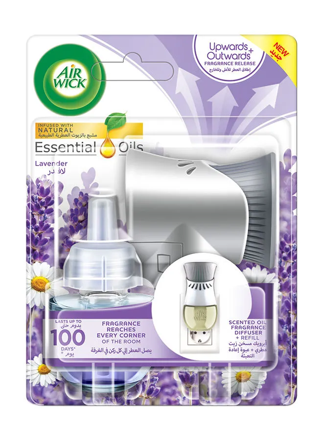 Air Wick Scented Oil Fragrance Diffuser Kit, Cherry Blossom Fragrance Multicolour 19ml