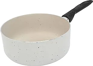 Trust Pro Non Stick Sauce Pan with 2 Layered Aluminium Coating, 20 cm, White