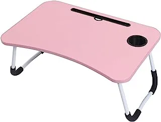 Generic Foldable Laptop Desk Pink | Standing Desk | TV Tray Tables for Eating | Reading | Breakfast Tray | Laptop Stand for Bed and Couch | Portable Desk for Dinner