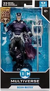 McFarlane Toys - 7-Inch Gold Label Ocean Master Figure – DC Multiverse Figures – Aquaman Toys – Gold Label Action Figure – 22 Moving Parts – Collectable Art Card Included