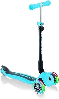 GLOBBER GO•UP FOLDABLE PLUS LIGHTS all-in-one light-up scooter with seat for toddlers (aged 15m+) - SKY BLUE
