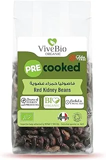 فاصوليا حمراء مطبوخة مسبقا من Vive Bio Organic 5 دقائق - 150 جم