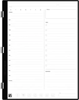 Rocketbook New Pro Daily/To-Do Page Pack | Scannable Pro Pages for To Do Lists and Agendas - Write, Scan, Erase, Reuse | 20 Sheets | Letter Size: 7.8 in x 10.5 in