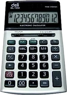 آلة حاسبة ديلي جراي مع معدل الضريبة ، E1250