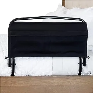 حاجز سرير أمان 30 بوصة ، حاجز سرير قابل للتعديل لكبار السن ، حاجز أمان للسرير مع حقيبة تنظيم مبطنة