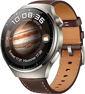 HUAWEI WATCH 4 Pro Smartwatch, Spherical Sapphire Glass, Health at a Glance, eSIM Cellular calling, Fresh-new Activity Rings, 21-Day Battery Life, ECG Analysis, Compatible with Andriod & iOS, Brown
