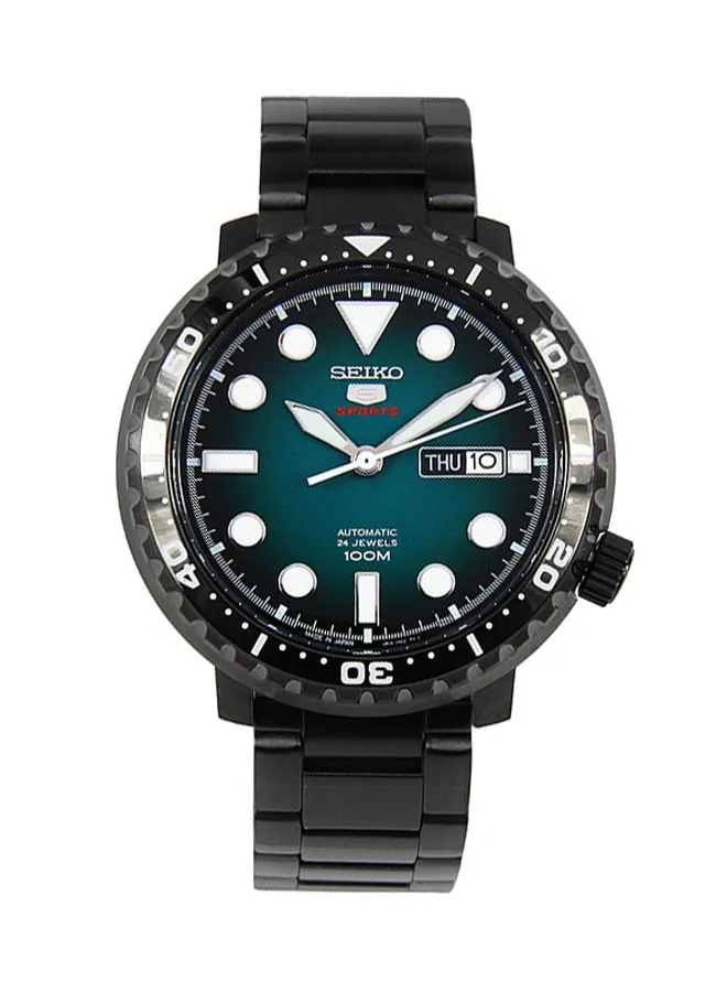 Seiko Men's Round Shape Stainless Steel Analog Wrist Watch 45 mm - Black - SRPC65J