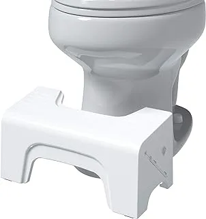 مقعد مرحاض قابل للطي Squatty Potty Fold N Stow ، أبيض ، 7 بوصات ، 1 رطل
