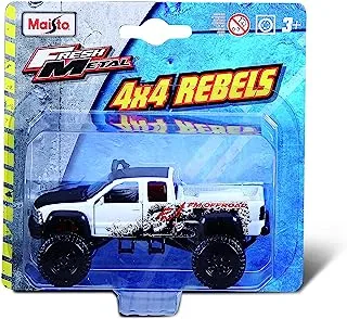Maisto Fresh Metal 4X4 Rebels Car, White