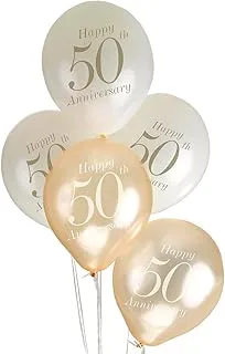 Neviti Vintage Romance - 50th Anniversary Balloons Gold 12