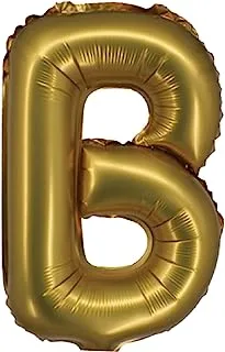 The Balloon Factory Letter B Foil Balloon, No Helium, 16-Inch Size, Gold