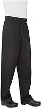 Chef Works Men's Essential Baggy Chef Pants, Black, Large