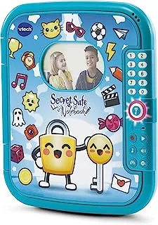 VTech Blue Secret Safe Notebook, Interactive Kids Journal, Secret Diary with Password Protection, Games and Music with Sound Effects, Ages 6, 7, 8, 9+ Year Olds,Multicolor,24.1 x 27.5 x 6.5 cm