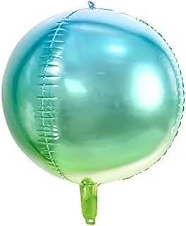 Party Deco Ombre Foil Balloon, 14-inch Size, Blue/Green