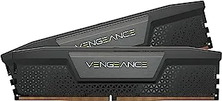 Corsair VENGEANCE DDR5 64GB (2x32GB) DDR5 6000MHz C40 Intel Optimized Desktop Memory Kit - تنظيم الجهد على متن الطائرة - ملفات تعريف Intel® XMP 3.0 مخصصة - عامل الشكل المضغوط - أسود