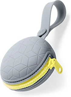 Skip Hop Grab & Go Silicone Pacifier Holder, Grey