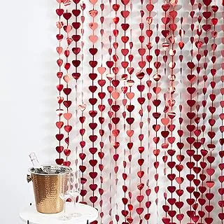 Backdrop Red Heart Fringe Curtain