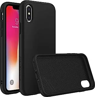 RhinoShield SolidSuit Protective Phone Case for iPhone X, Classic Black