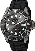 ساعة Invicta للرجال Pro Diver من الفولاذ المقاوم للصدأ كوارتز بسوار سيليكون ، أسود ، أزرق 22 (موديل: 90305 & 90306)