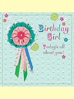 Rachel Ellen Birthday Girl Rosette Card