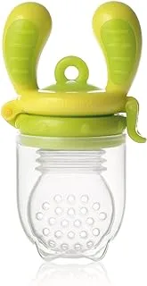 Kidsme Food Feeder Single Pack with Tri-fold Silicone for baby boy/girl (from 6 months and above)- Lime