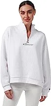 Ellesse Catic 1/2 Zip Track Top for Men, Size 10, White