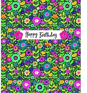 Rachel Ellen Flowers On Grey Happy Birthday Card