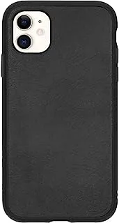 RhinoShield SolidSuit Protective Phone Case for iPhone 11, Leather/Black