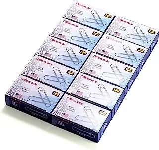 Officemate Giant Paper Clips, Pack of 10 Boxes of 100 Clips Each (1,000 Clips Total) (99914)
