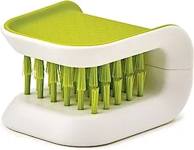 فرشاة تنظيف السكاكين وأدوات المائدة من جوزيف جوزيف، فرشاة تنظيف المطبخ غير قابلة للانزلاق، مقاس واحد، أخضر