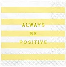 Party Deco Always be positive Yummy Napkins 20-Pack