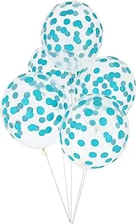 My Little Day Printed Confetti Balloons 12-inch Size, Blue