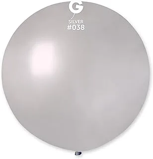 Gemar GM30 Latex Balloon Without Helium, 31-Inch Size, 038 Metallic Silver