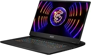 MSI Titan GT77 HX 13VI Gaming Laptop, Intel core i9-13980HX, 17.3 Inch UHD - 144Hz, 4TB NVMe PCIe SSD, 64GB DDR5 RAM, RTX 4090 GDDR6 16GB, Windows® 11 Home Advanced, Eng/Arabic KB - Core Black