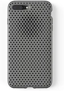 AndMesh Dot Soft جراب هاتف واقٍ شبكي مضاد للتصادم لهاتف iPhone 7 Plus ، رمادي