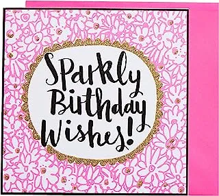 Rachel Ellen Sparkly Birthday Wishes Greeting Card, Pink Fizz