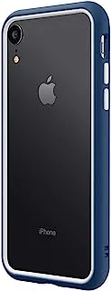 جراب ممتص للصدمات من RhinoShield CrashGuard NX لهاتف iPhone XR بإطار وإطار ، أزرق ملكي / أبيض