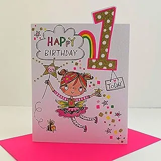 Rachel Ellen Cherry on Top Age 1 Fairy Birthday Card