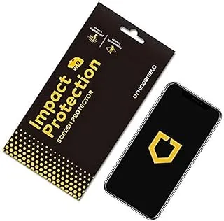 RhinoShield Impact Protection Front and Back Screen Protector for iPhone XS MAX, Transparent/Black