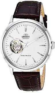 Orient Bambino Open Heart' Japanese Automatic Stainless Steel and Leather Dress Watch