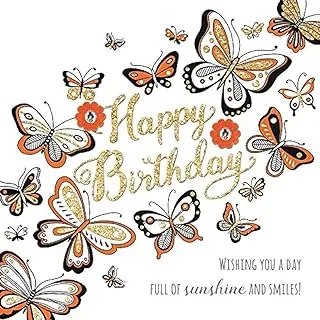 Rachel Ellen Butterflies Birthday Card for Children